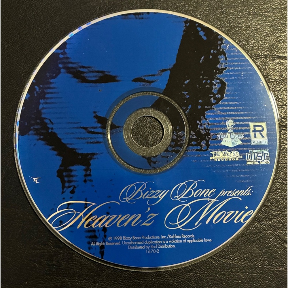 Bizzy Bone Heaven'z Movie CD 1998 Ruthless Records 1670-2 Replacement Disc Only